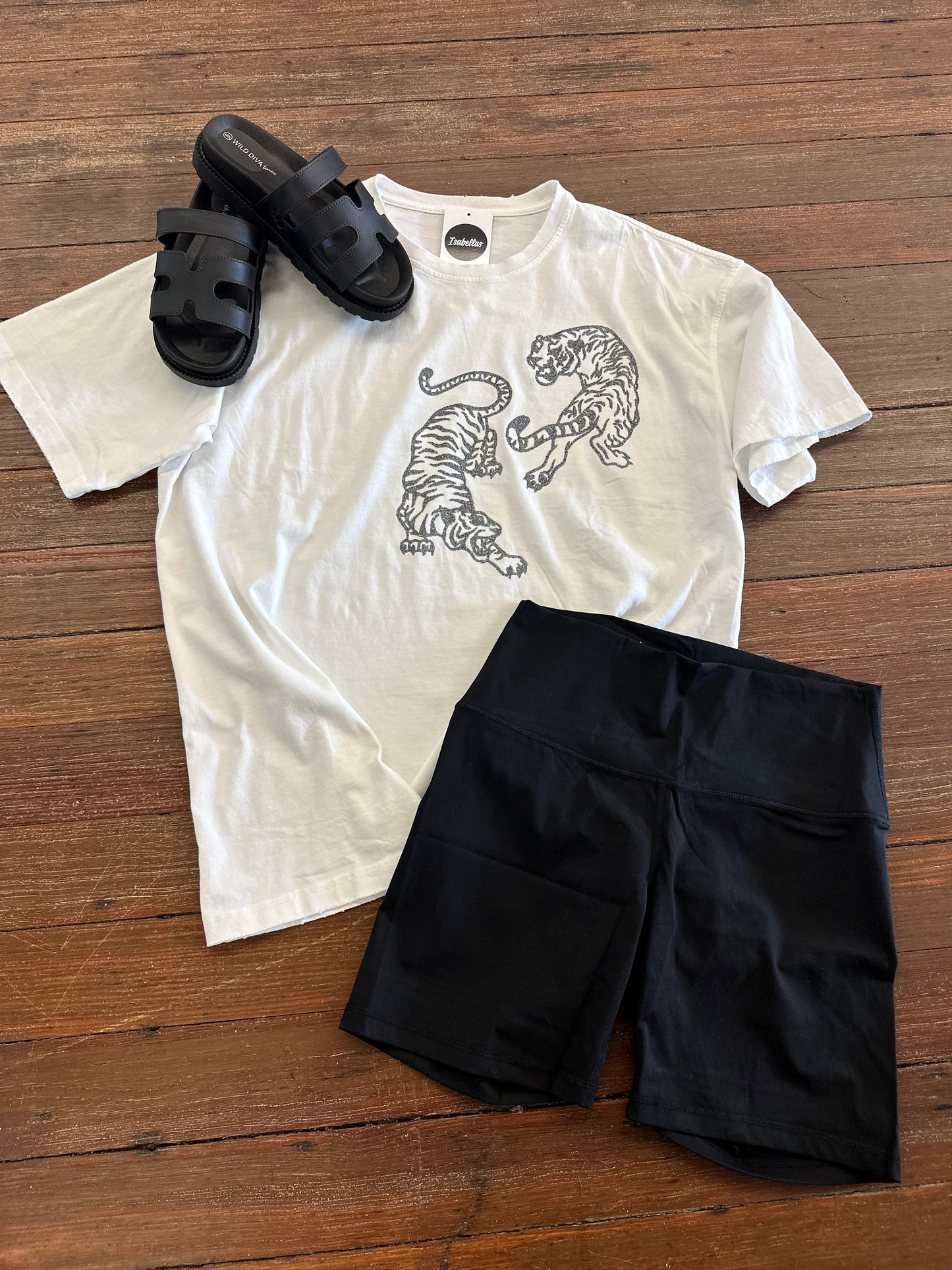 On Fire Biker Shorts