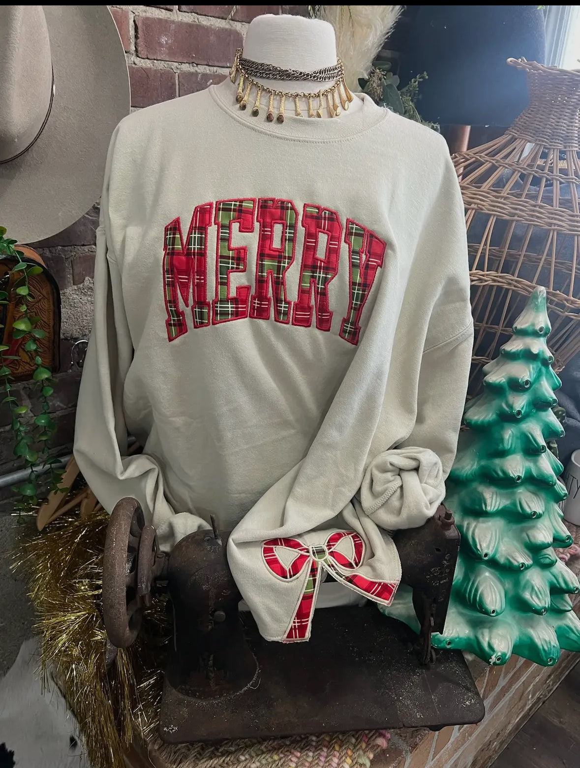Merry Bow Sweatshirt