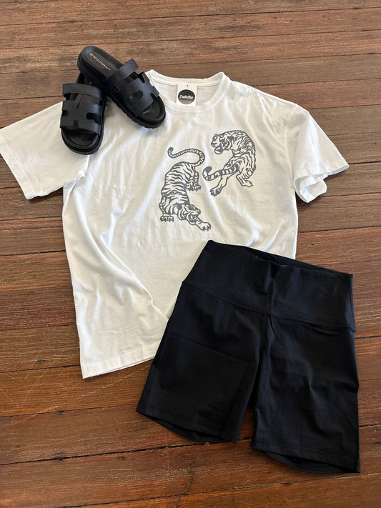 On Fire Biker Shorts
