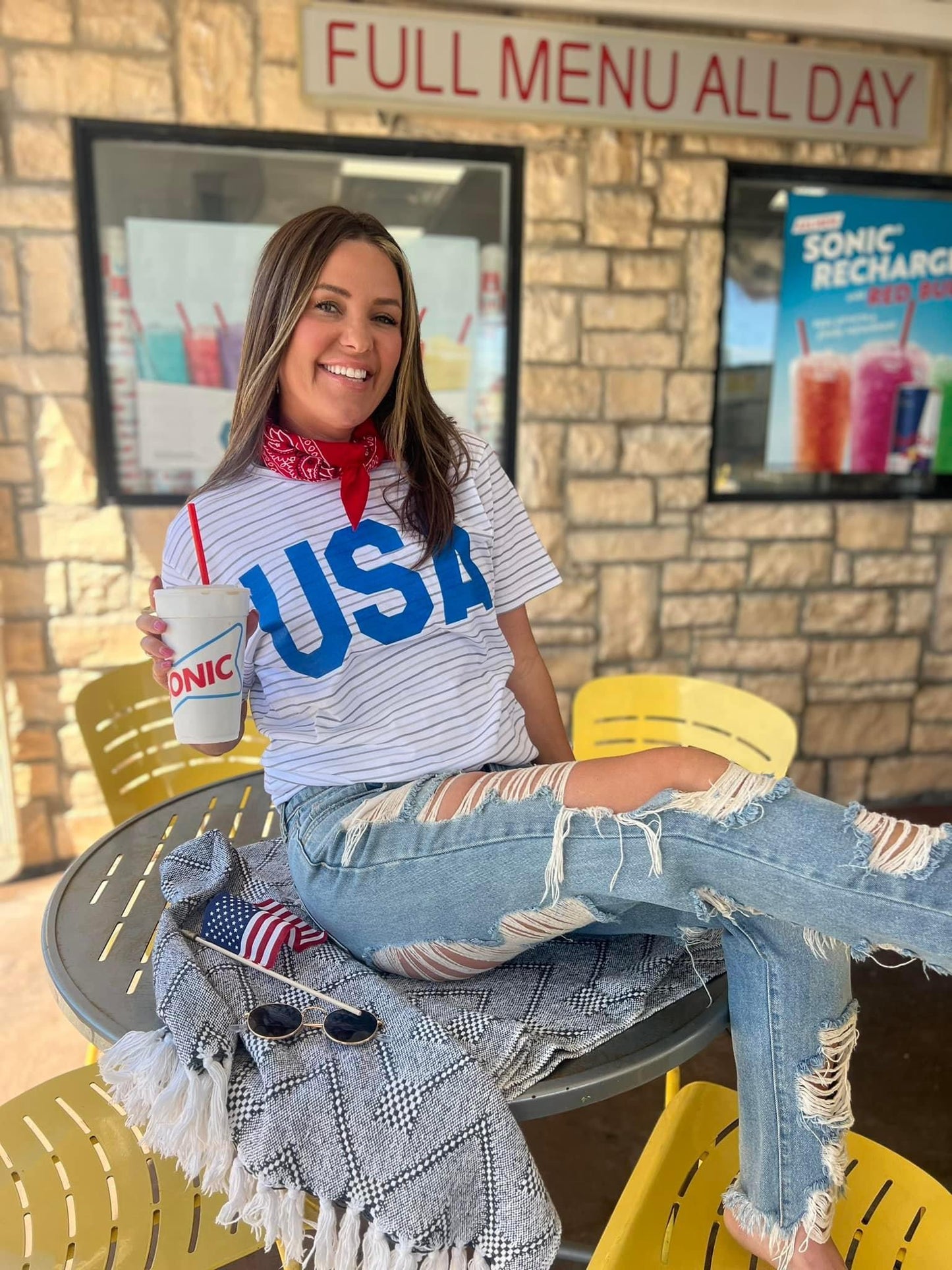 USA Striped Tee