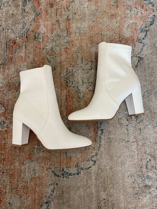 Carris White Bootie